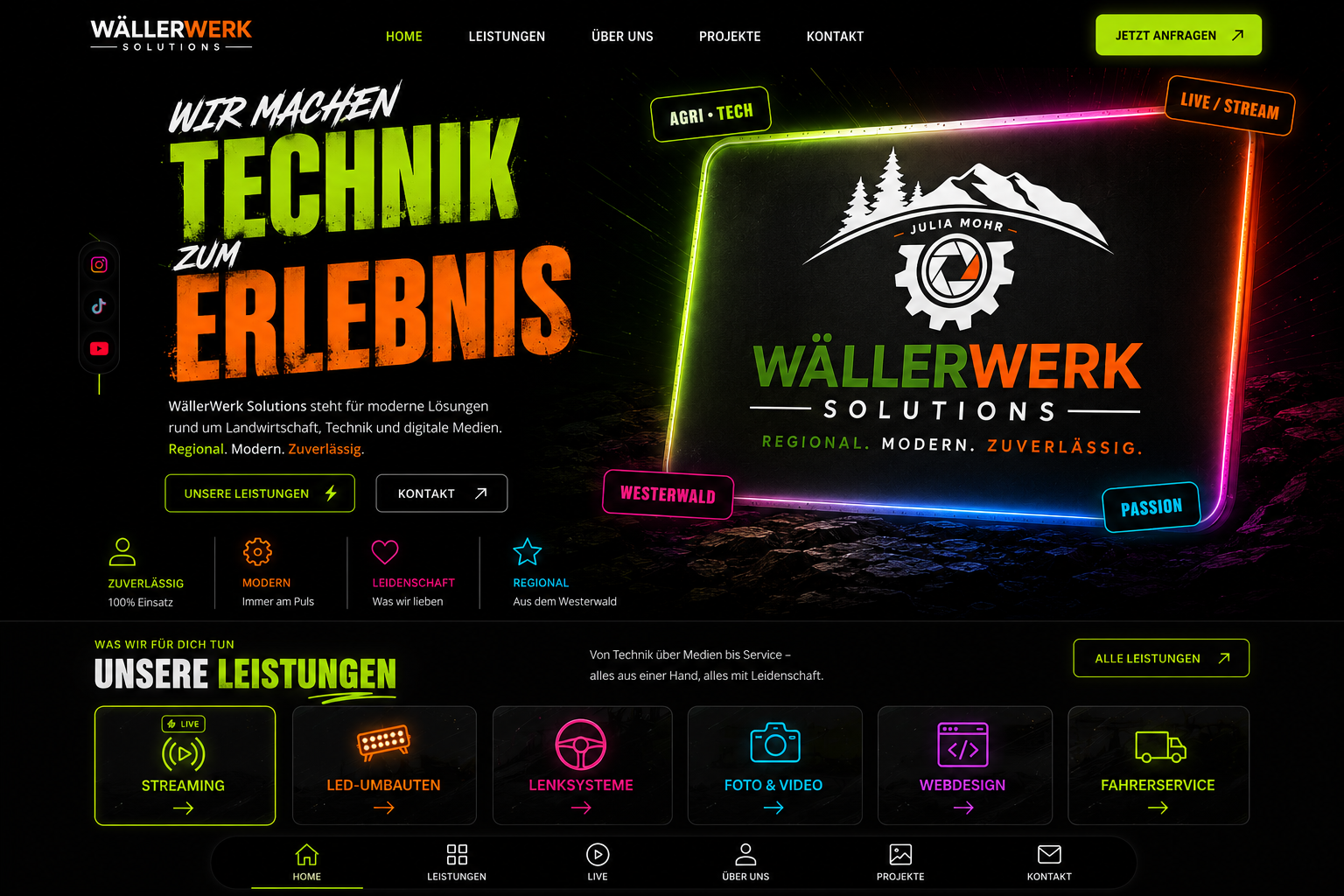 WällerWerk Solutions Landingpage
